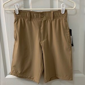 Russell NWT boys khaki golf shorts, size 10-12